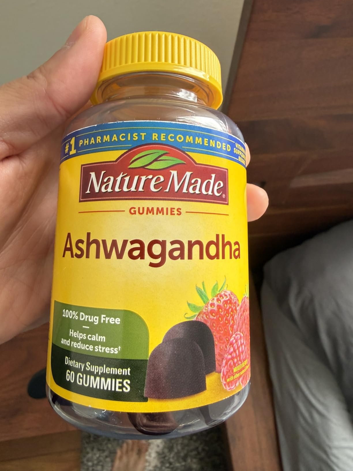 Nature Made Ashwagandha Gummies, Vegan, KSM 66 Ashwagandha Supplement for Stress Support, 60 Count, 30-Day Supply customer photo 1