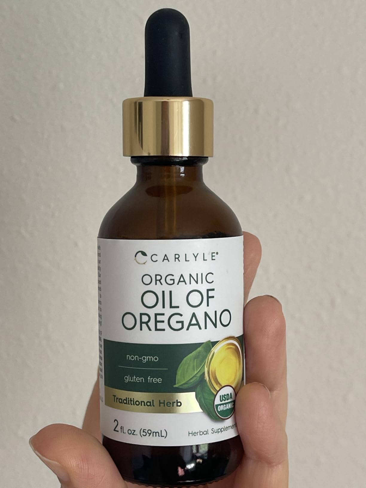 Carlyle Organic Oil of Oregano Liquid Drops - 2 fl oz - 1 Year Supply | Vegan Herbal Supplement | Non-GMO, Gluten Free customer photo 2