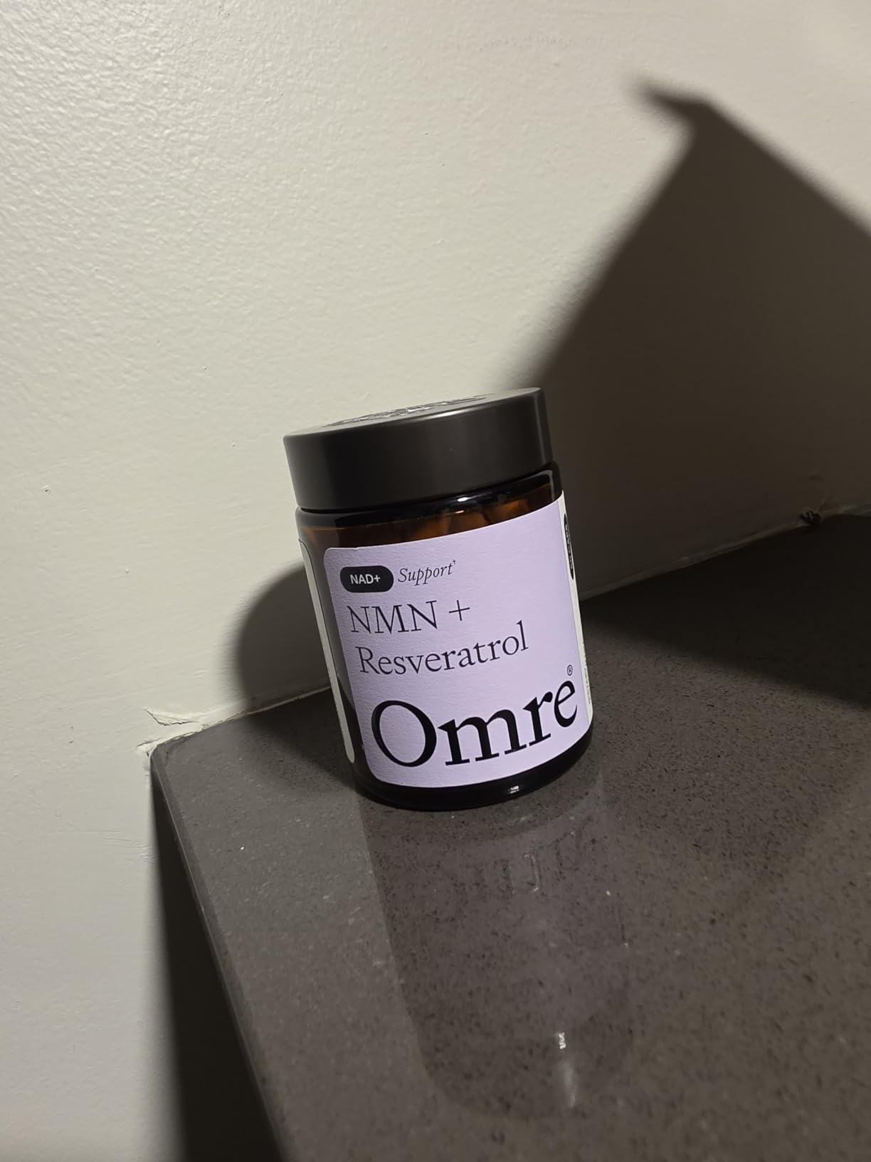 OMRE NMN + Resveratrol Supplement 99% Purity for Cellular Energy, NAD+ Boost | Highly Bioavailable Nicotinamide Mononucleotide Supplement Resveratrol 500mg & NMN 500mg, Made in USA, 60 Capsules customer photo 1