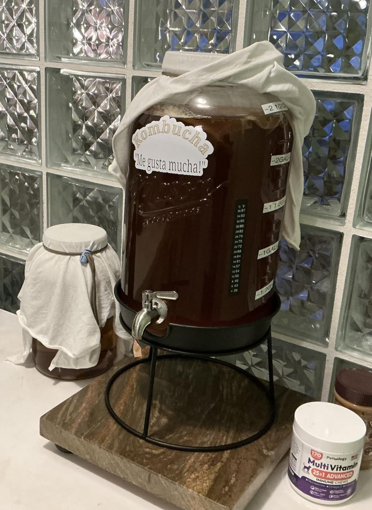 Mason Craft & More 3 Gallon Glass Beverage Drink Dispenser with Leakproof Spigot and Metal Stand customer photo 1