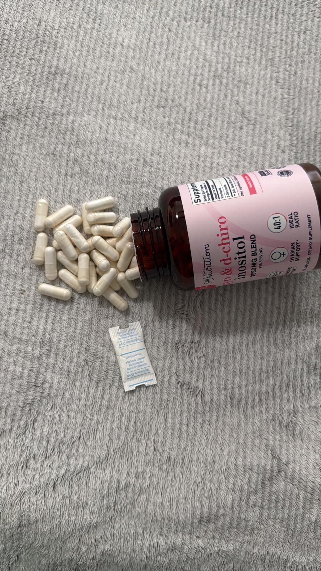 Myo-Inositol & D-Chiro Inositol for Hormone Balance for Women | Fertility, Ovarian Health & Cycle Support | Ideal 40:1 Ratio, Myoinositol 2000mg & D Chiro 50mg | Ovarian Support Vitamins | 120 Ct. customer photo 2