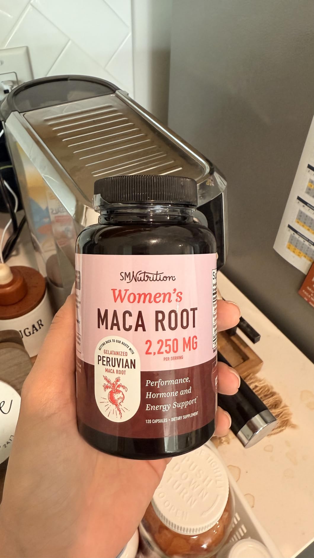 Organic Maca Root Capsules for Women | Peruvian Maca 2250MG Extra Strength | Red, Black & Yellow Root Powder with Black Pepper | Herbal Supplement to Support Energy & Hormone Balance | 120 Ct customer photo 1