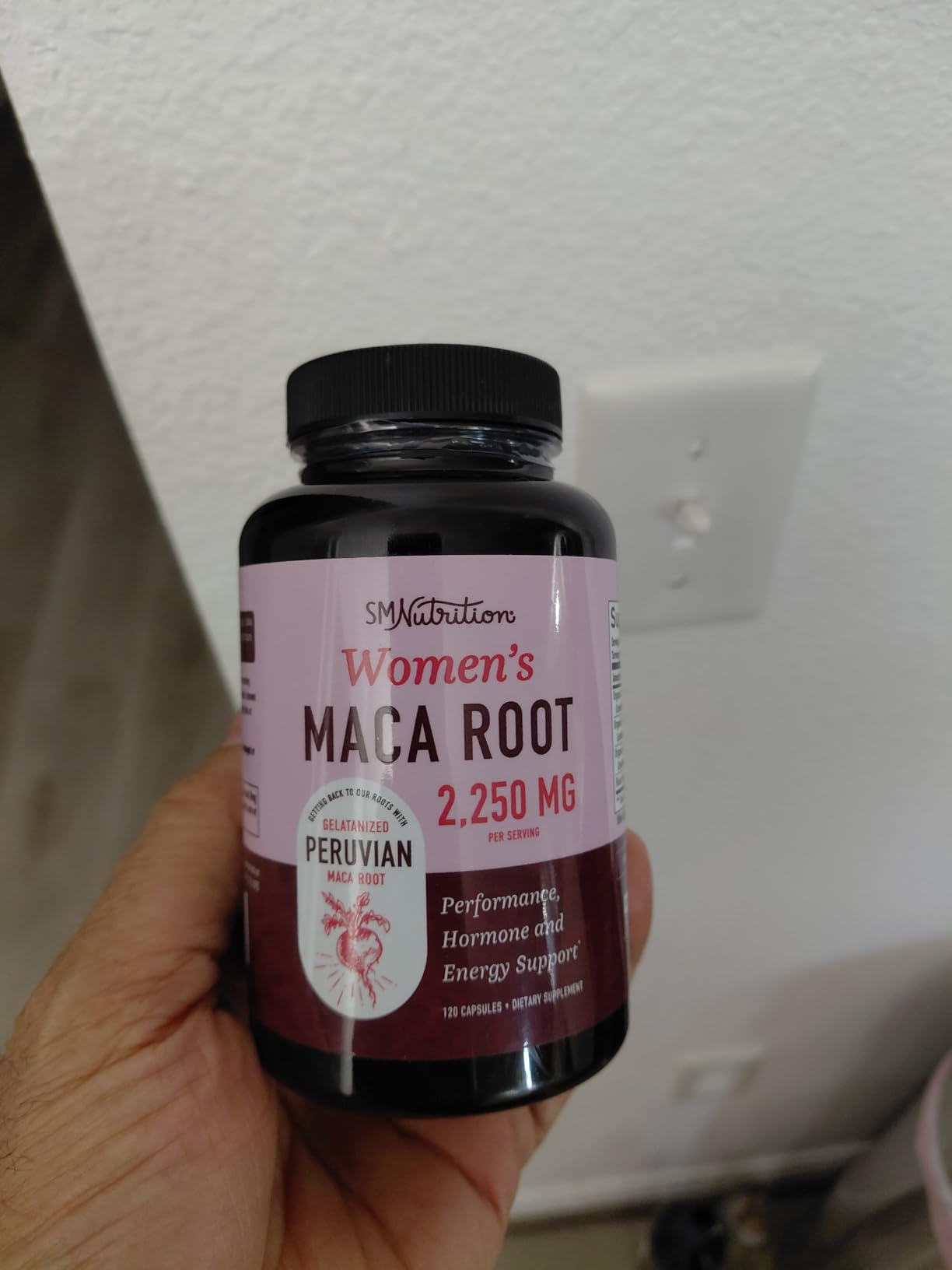 Organic Maca Root Capsules for Women | Peruvian Maca 2250MG Extra Strength | Red, Black & Yellow Root Powder with Black Pepper | Herbal Supplement to Support Energy & Hormone Balance | 120 Ct customer photo 2