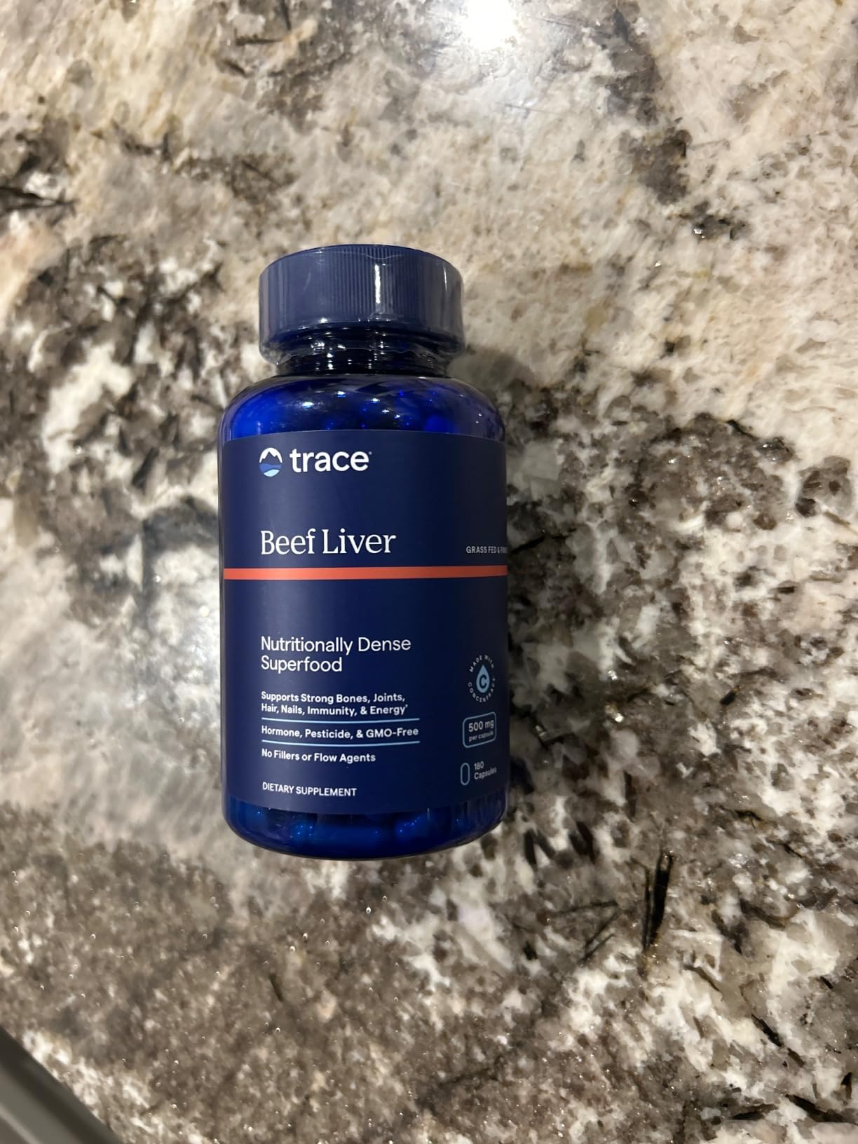 Trace Minerals | Ancestral Beef Liver Capsules (3000mg Bovine Liver) | Pasture Raised, Grass Fed & Finished | Paleo & Keto Friendly | 30 Servings | 180 Count customer photo 1