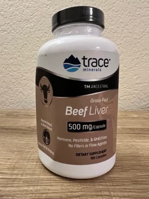 Trace Minerals | Ancestral Beef Liver Capsules (3000mg Bovine Liver) | Pasture Raised, Grass Fed & Finished | Paleo & Keto Friendly | 30 Servings | 180 Count customer photo 2