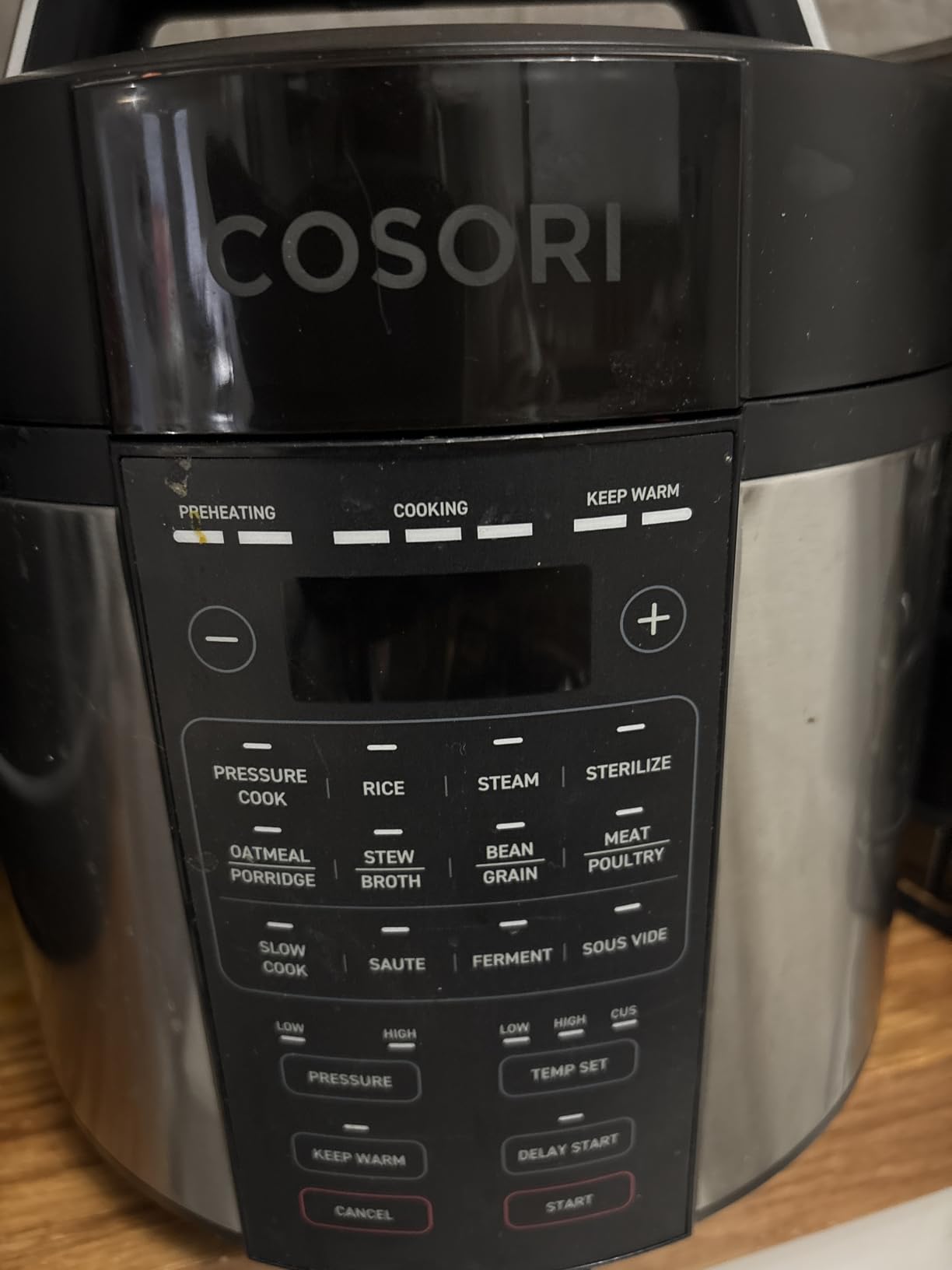Cosori Pressure Cooker 6QT, Stainless Steel, 9-in-1 Multi Cooker, 12 Safety Features, Ceramic Inner Pot, Rice, Slow Cook, Sous Vide, Saute, 1100W customer photo 1