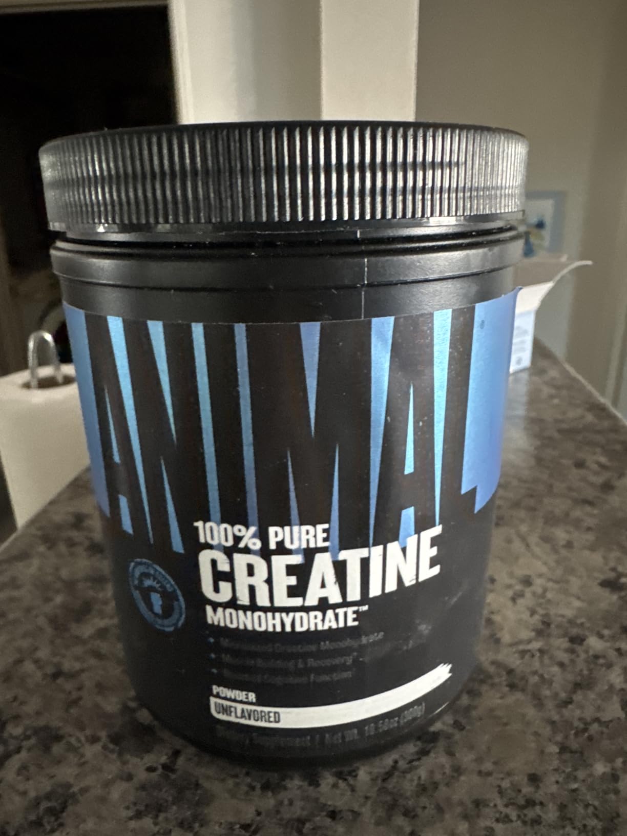 Animal Creatine Monohydrate Powder - Micronized for Muscle Recovery, Cellular Energy, and Daily Wellness - for Men and Women - Unflavored 300g customer photo 1