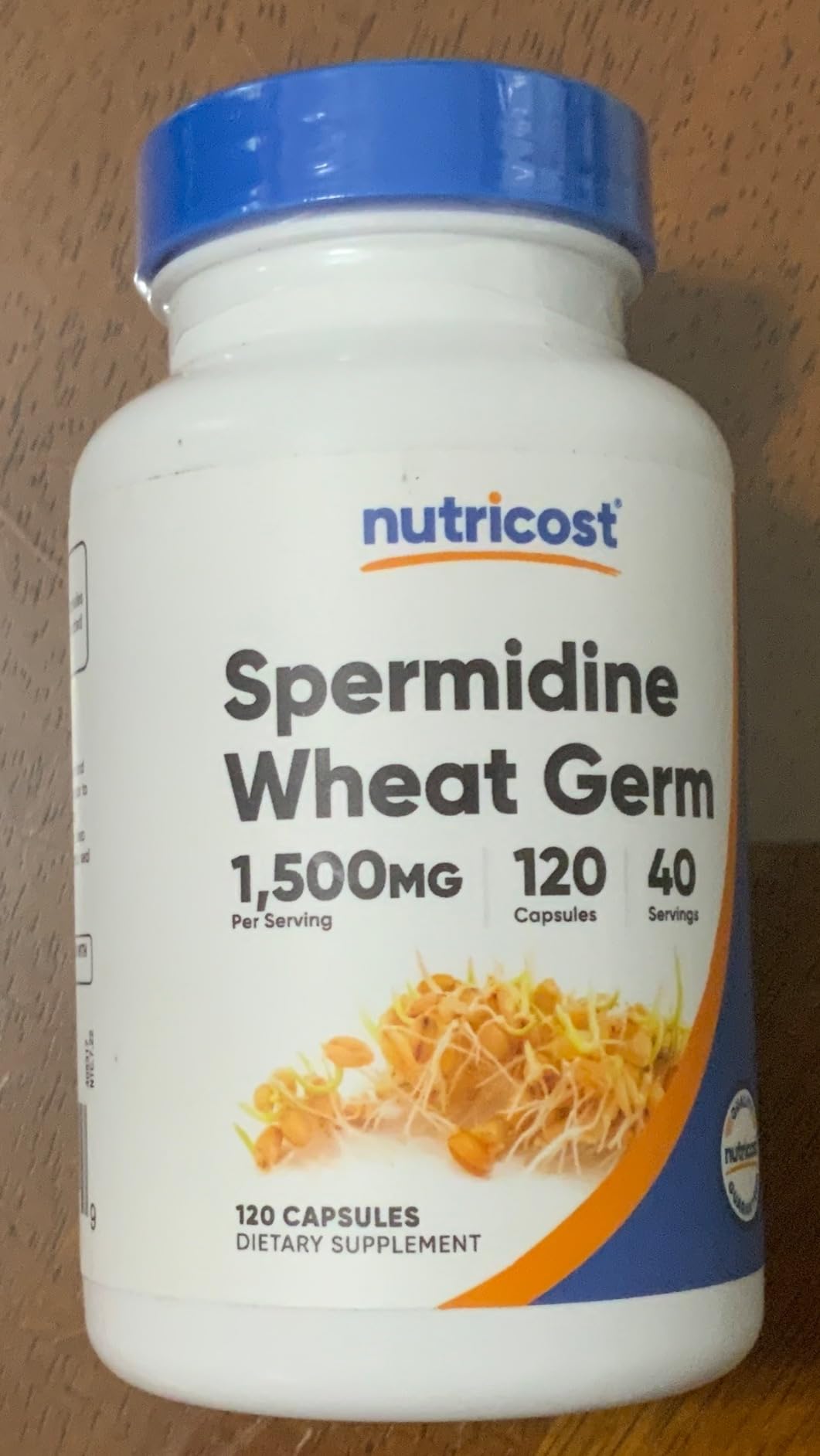 Nutricost Spermidine Wheat Germ Extract Supplement 120 Capsules for 40 Servings Per Bottle - Vegetarian, GMO Free customer photo 1