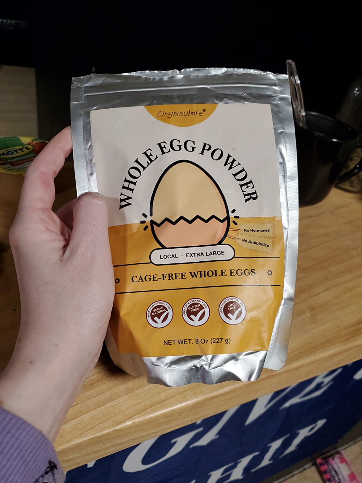 Orgnisulmte Egg White Protein Powder 8 Oz, Pasteurized Dried Egg Whites Protein, Gluten-Free, Non-GMO, Unflavored, Free Range High Whip for Baking, Desserts 227g customer photo 1