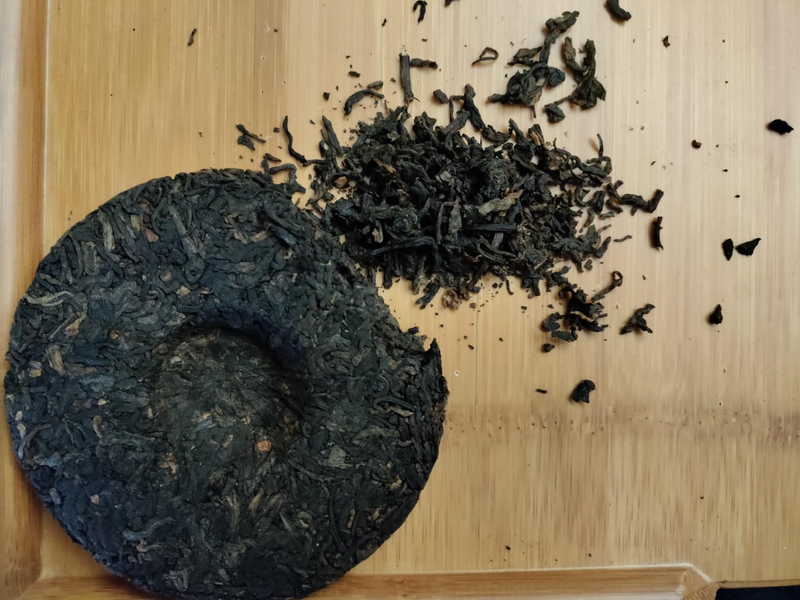 LWXLJMJZC - 2020yr Aged Ripe Puerh Tea Cake 3.53oz - Dark Tea Pu erh - Shu (cook) Pu-erh Puer customer photo 1