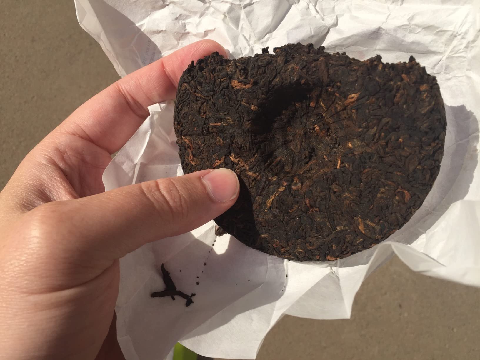 LWXLJMJZC - 2020yr Aged Ripe Puerh Tea Cake 3.53oz - Dark Tea Pu erh - Shu (cook) Pu-erh Puer customer photo 2