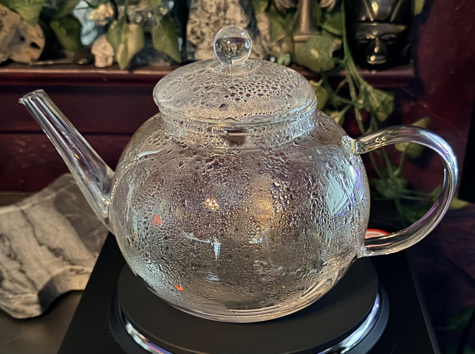 Teabloom Stovetop & Microwave Safe Glass Teapot with Removable Loose Tea Glass Infuser – Includes 2 Blooming Teas – 2-in-1 Tea Kettle and Tea Maker – Tea Purist's Choice customer photo 2