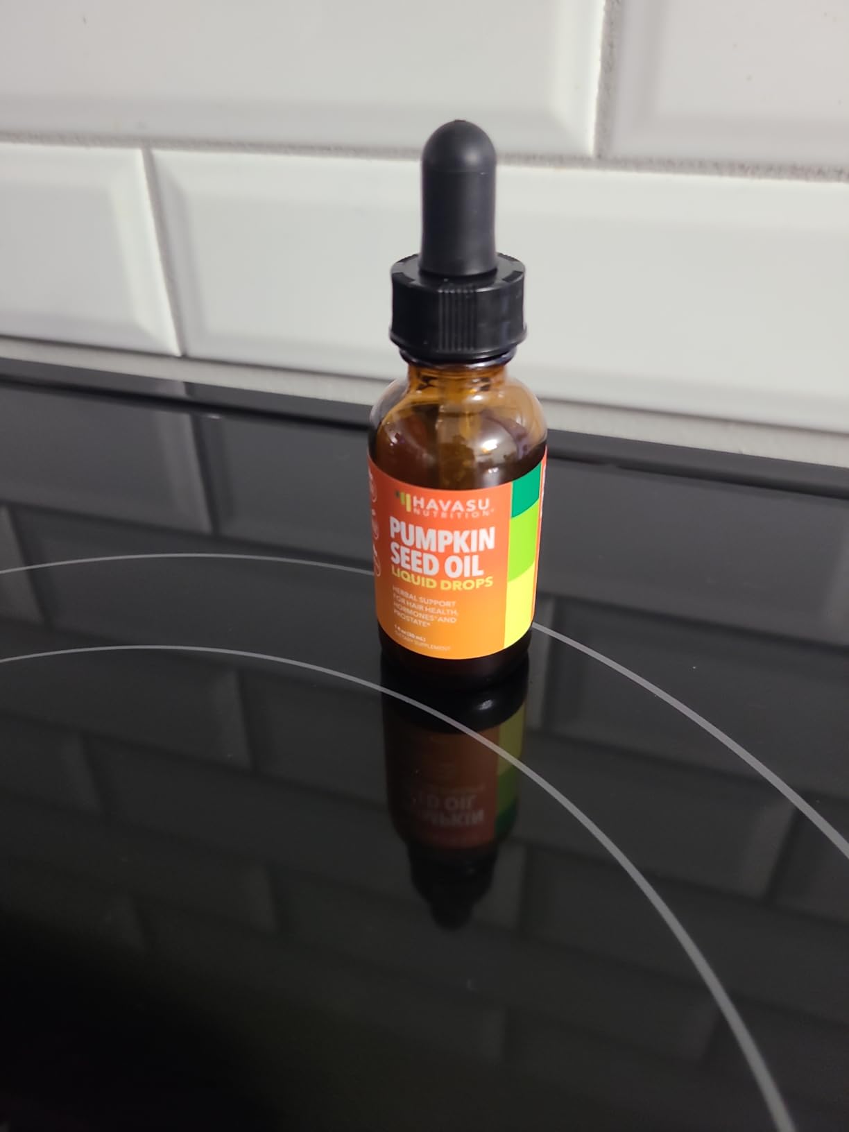 Pumpkin Seed Oil - USDA Organic - Cold Pressed for Hair, Prostate, and Hormone Support - 2 Month Supply - Liquid Drops for Men and Women - Vegan, Non-GMO, and Gluten Free - Unflavored, 1 Fl Oz customer photo 1