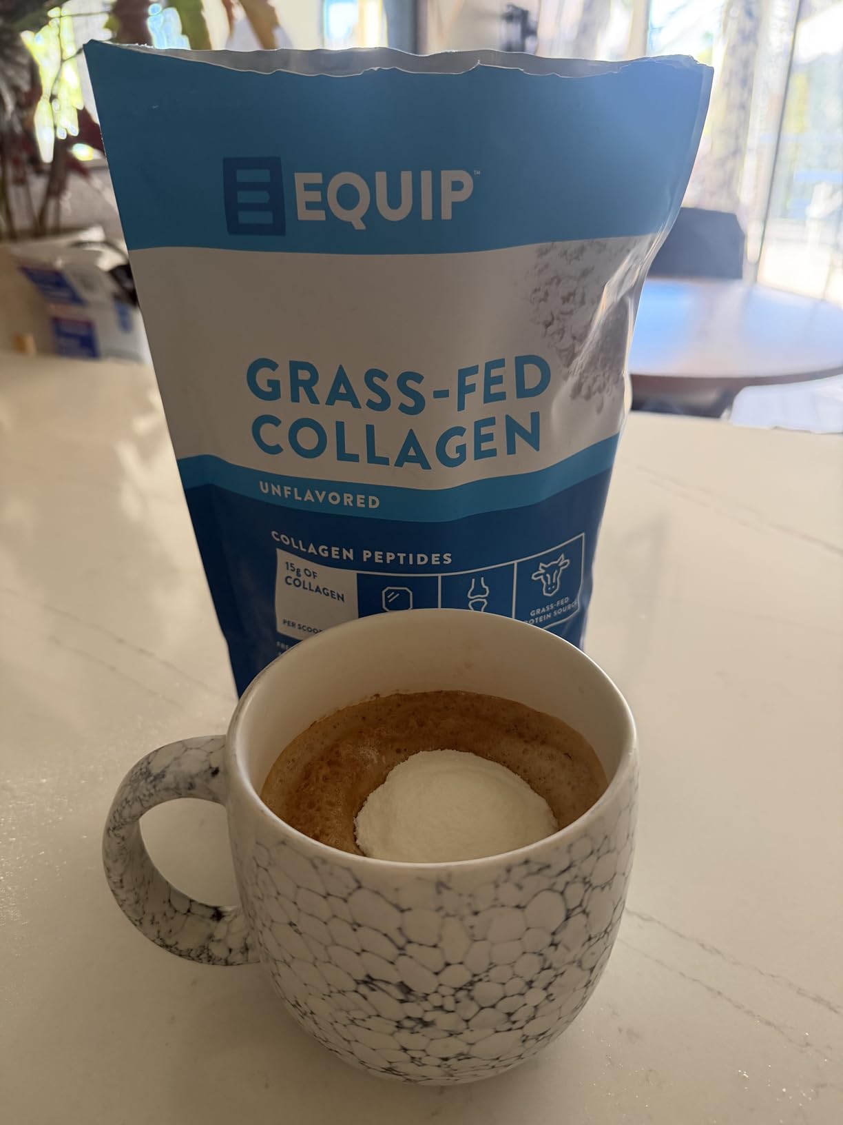 Equip Foods Core Bovine Colostrum Powder - 3,000mg Grass Fed Colostrum Supplement - Gut Health, Immunity, Recovery Lactoferrin Supplements - Keto Friendly Bovine Colostrum, 30 Servings, Unflavored customer photo 2