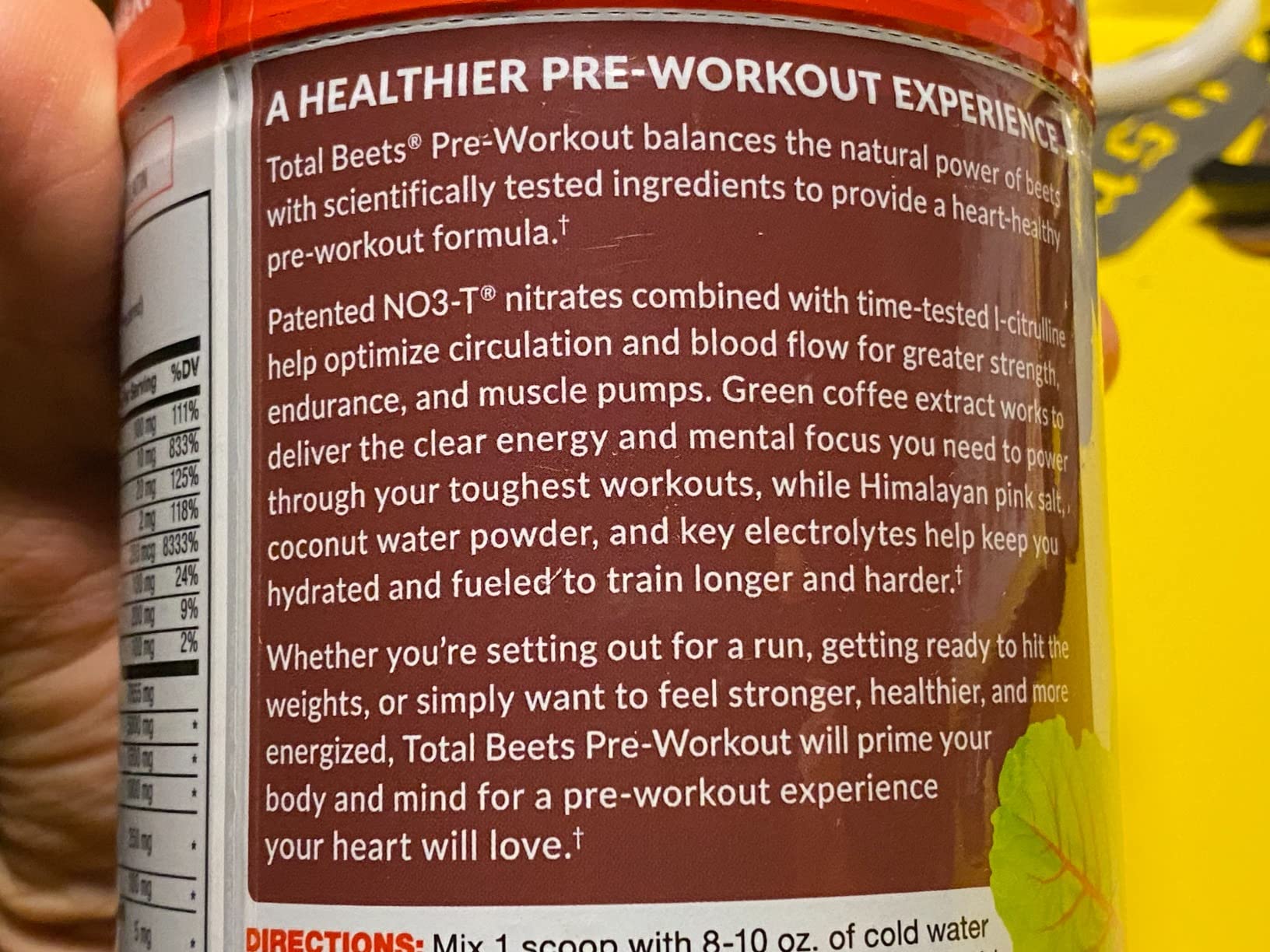Force Factor Total Beets Pre-Workout Powder to Boost Energy & Endurance, Increase Strength, and Improve Blood Flow and Pumps, Nitric Oxide Supplement with Beet Root Powder, Watermelon, 30 Servings customer photo 2