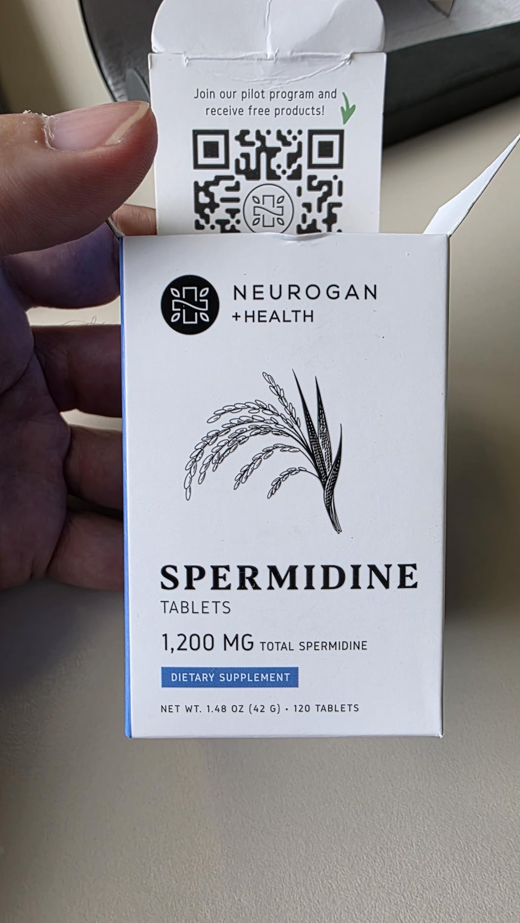 Neurogan Spermidine Supplement - 1200mg - 99% Pure 100x More Potent Than Rice & Wheat Germ Extract - for Cellular Health, Anti-Aging & Energy* - Made in USA - 10MG Per Serving - 120 Servings customer photo 2