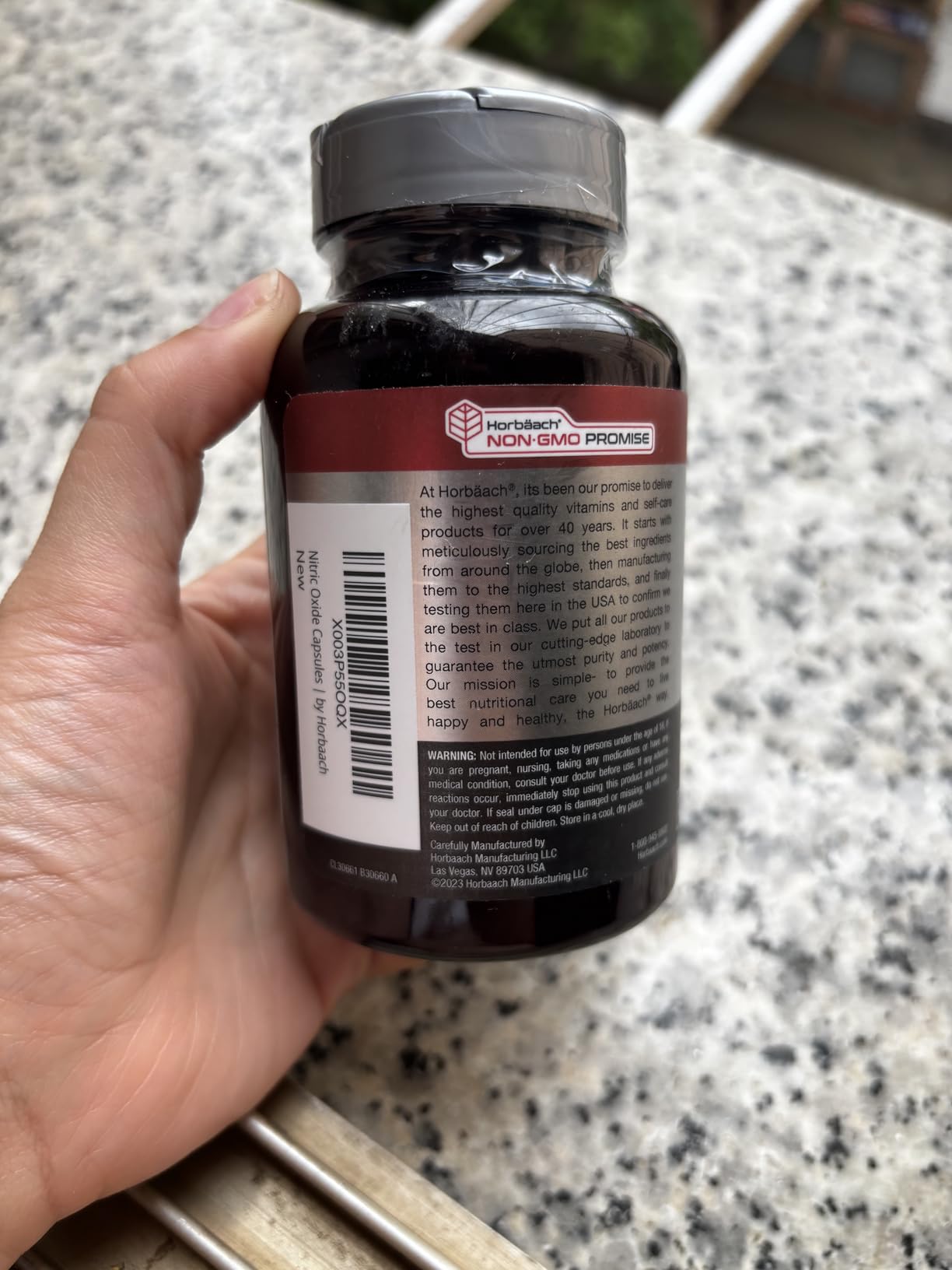 Horbäach Nitric Oxide Beet Root Capsules | 180 Count | with Nitrates and Precursor | for Men and Women | Vegetarian, Non-GMO, Gluten Free Supplement customer photo 1