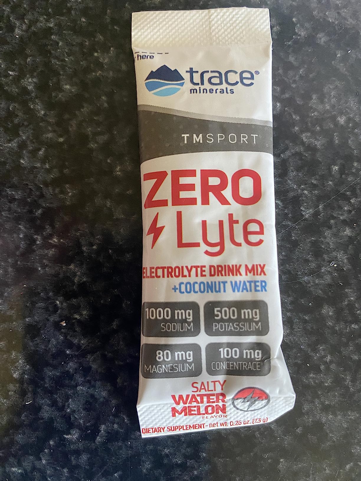 Trace Minerals ZeroLyte Salty Watermelon Flavor - Sugar Free Electrolyte Drink Mix - Supports Hydration, Energy, Stamina - Ancient Sea Salt, Full Spectrum Minerals, Coconut Water - 30 Packets customer photo 2