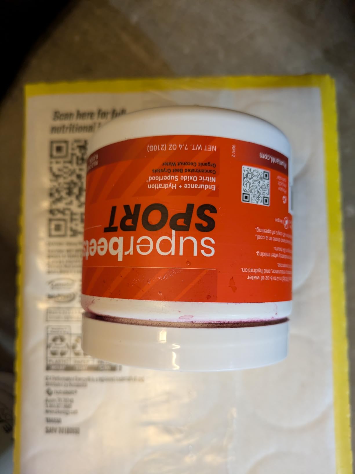 HumanN SuperBeets Sport Endurance Pre Workout Powder, Nitric Oxide Supplement, NSF Certified, Stimulant & Caffeine Free, Made with Beet Root, Wild Cherry, 20 Servings customer photo 1