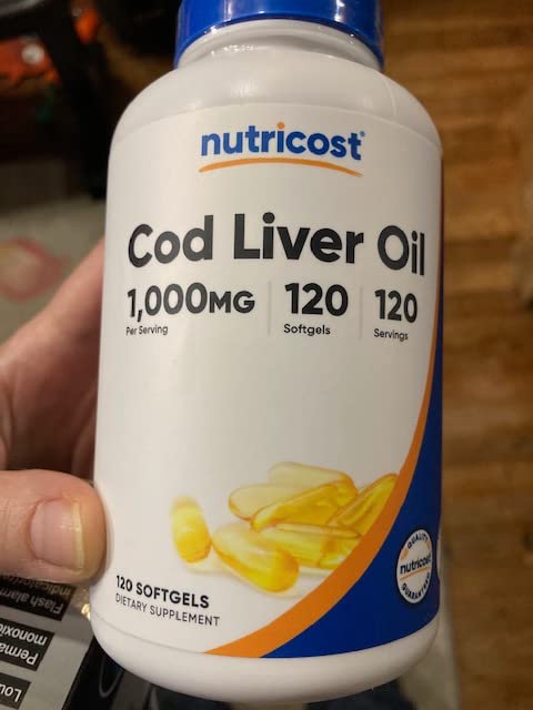 Nutricost Cod Liver Oil 1000mg, 120 Softgels - Non-GMO & Gluten Free customer photo 1
