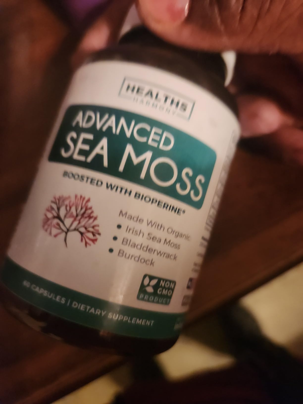 Organic Irish Sea Moss Capsules - Organic Sea Moss Capsules with Bladderwrack Burdock Root and Black Pepper Extract for Enhanced Absorption - Vegan Non-GMO & Made in the USA (1 Month Supply) customer photo 1