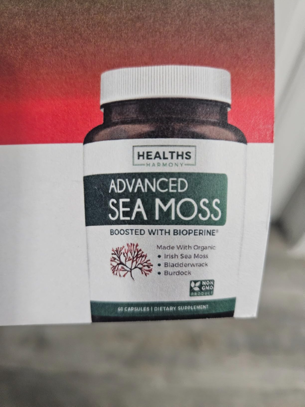 Organic Irish Sea Moss Capsules - Organic Sea Moss Capsules with Bladderwrack Burdock Root and Black Pepper Extract for Enhanced Absorption - Vegan Non-GMO & Made in the USA (1 Month Supply) customer photo 2