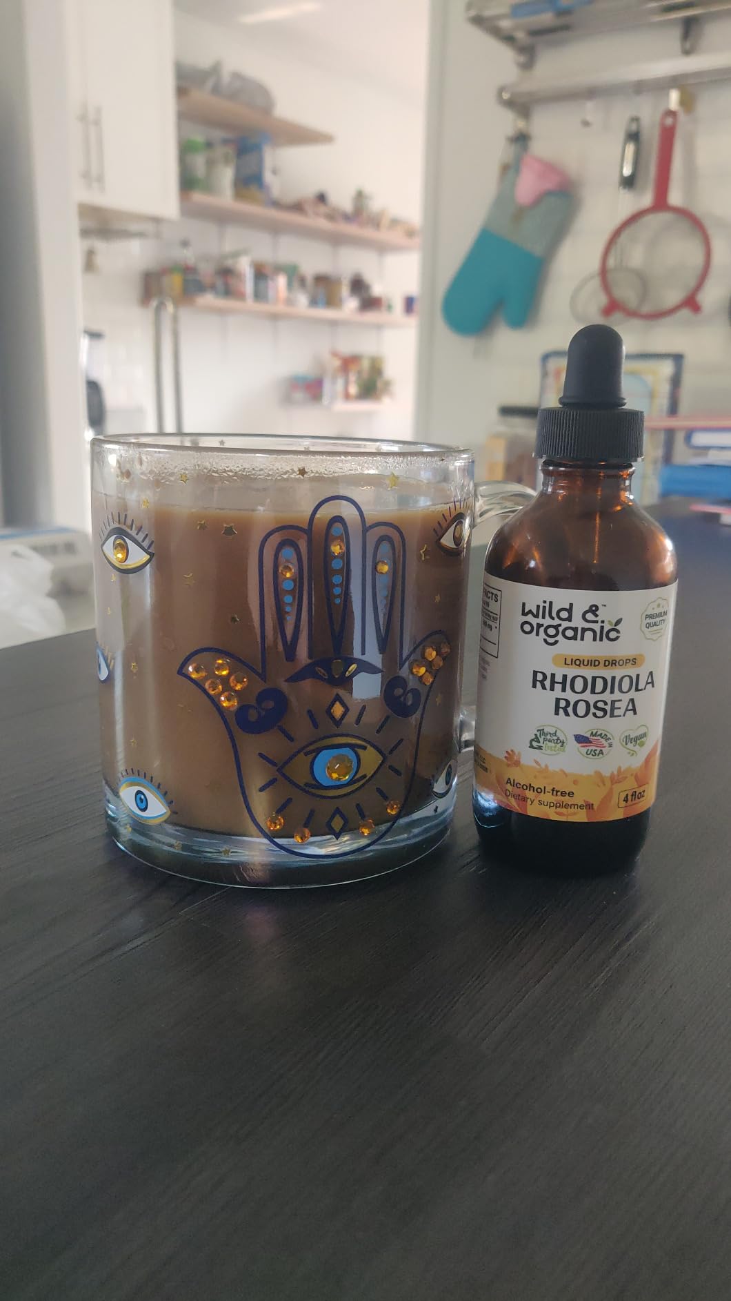 Wild & Organic Rhodiola Rosea Tincture - Rhodiola Rosea Supplement for Mood Support - Relaxing Root Extract Liquid Drops - Vegan, Sugar & Alcohol-Free - 4 fl oz customer photo 1
