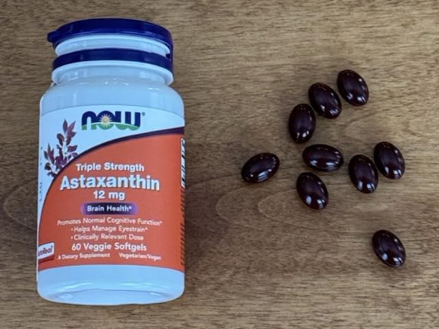 NOW Supplements, Triple Strength Astaxanthin 12 mg, Triple Strength, Brain Health, Helps Manage Eye Strain, 60 Veggie Softgels customer photo 1