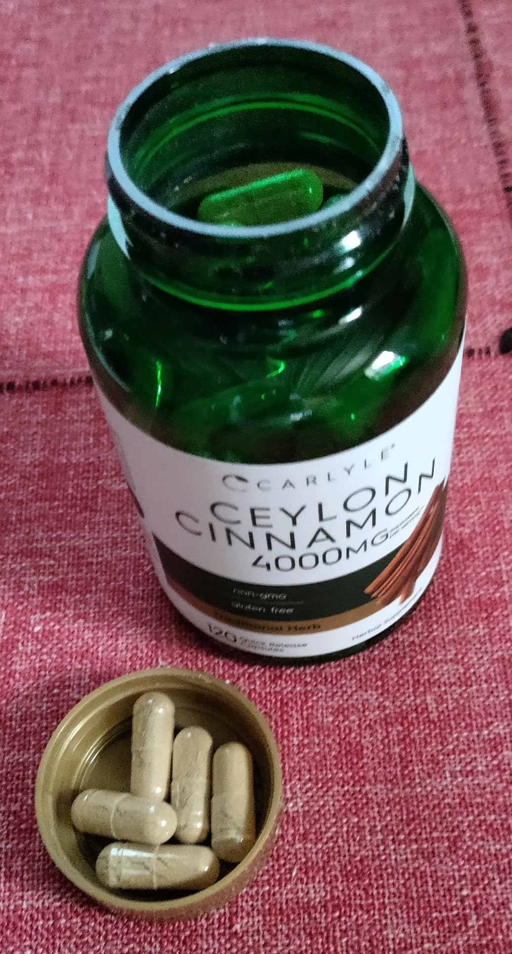 Carlyle Ceylon Cinnamon Capsules | 120 Count | Non-GMO & Gluten Free Supplement customer photo 2