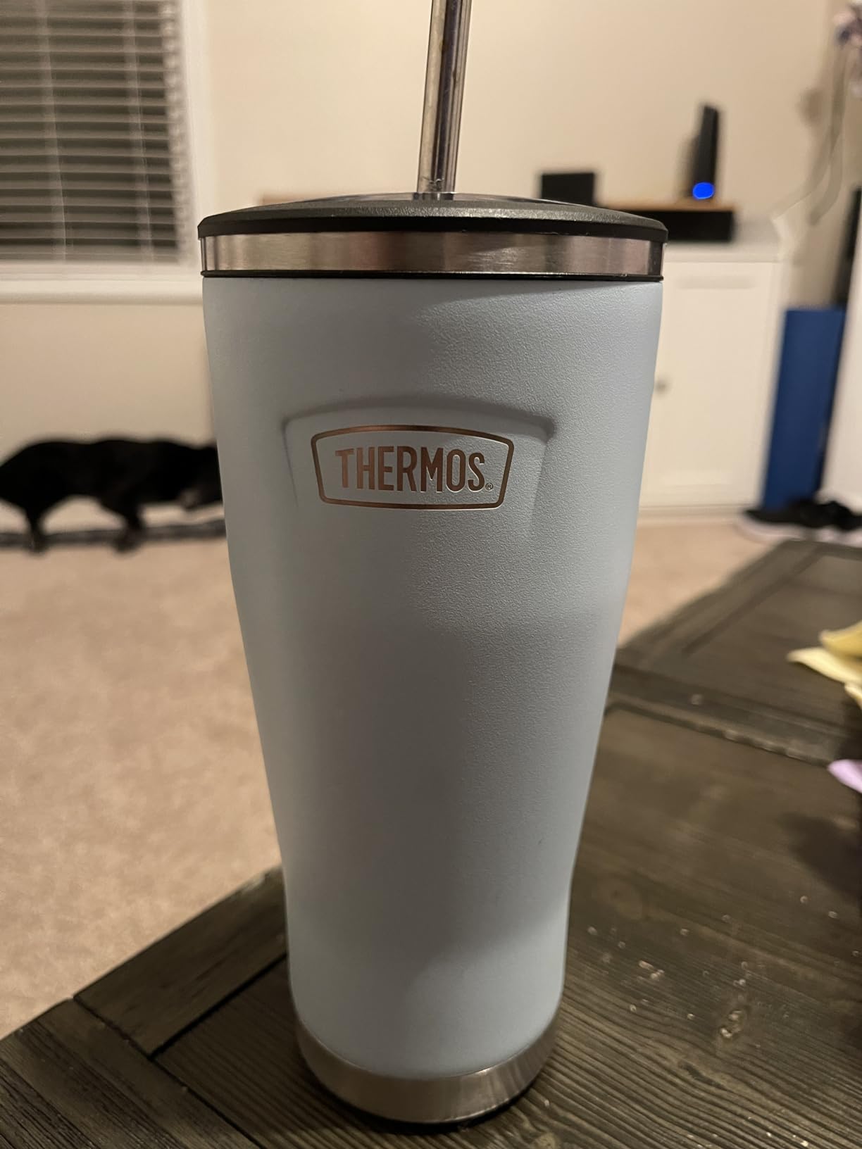 THERMOS ICON SERIES, Stainless Steel Cold Tumbler with Lid and Straw - 24 Ounce, Matte Stainless Steel - Vacuum Insulated Tumbler customer photo 2