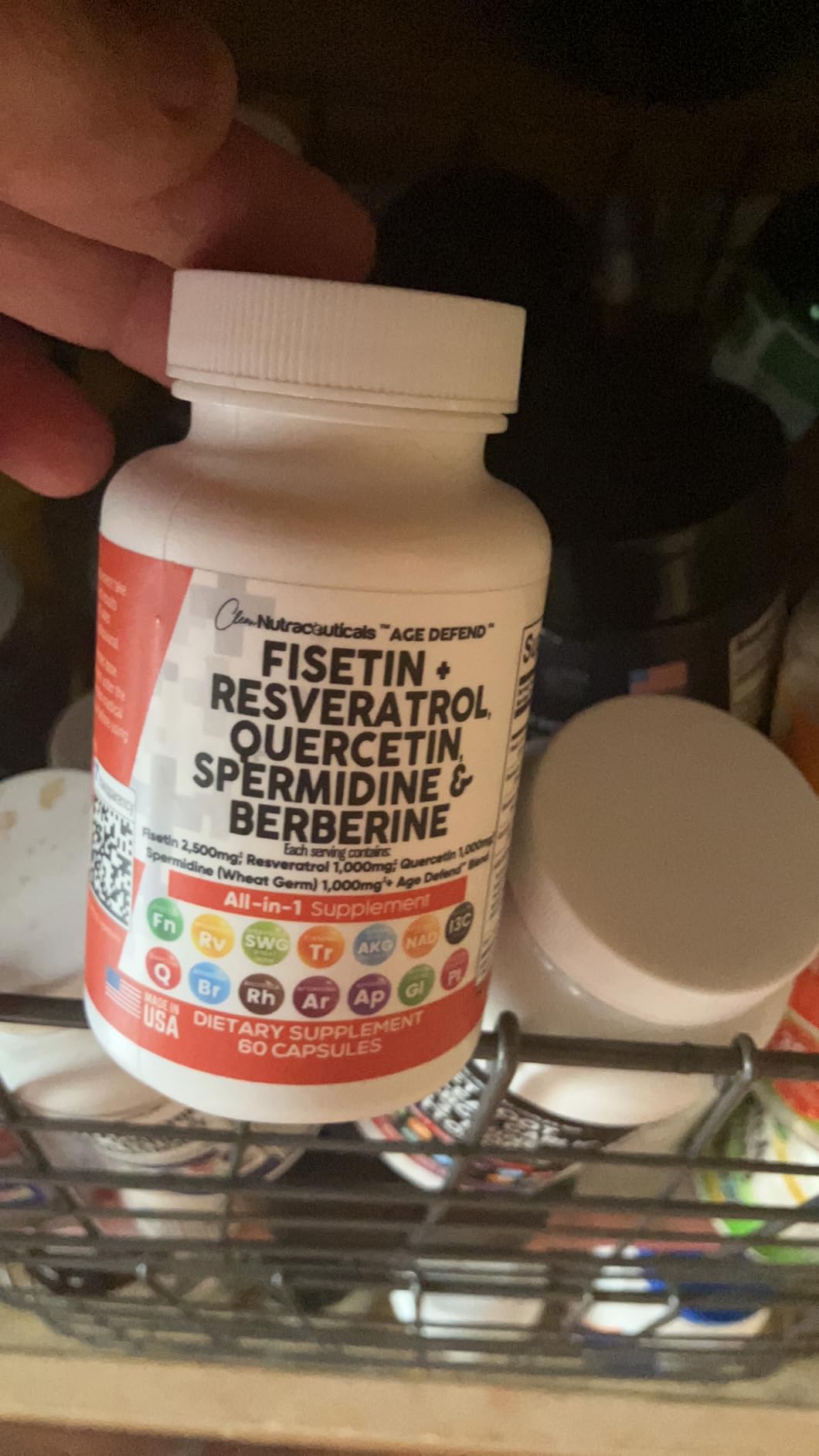 Clean Nutra Fisetin Quercetin Resveratrol Spermidine - Longevity Supplement with NAD Berberine Apigenin | Anti Aging Cellular Health Support Capsules 60 Count customer photo 2