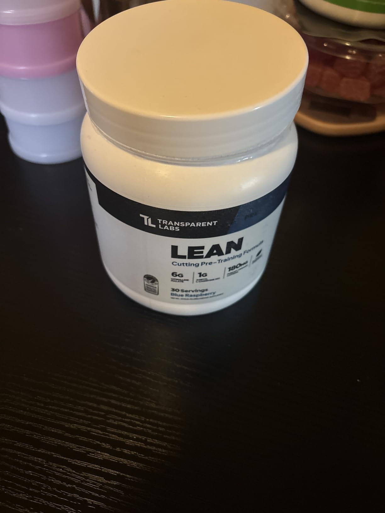 Transparent Labs Lean Pre-Workout - Body Recomposition Pre Workout for Men and Women with Acetyl L-Carnitine, Beta Alanine Powder, & PurCaf Organic Caffeine Powder - 30 Servings, Blue Raspberry customer photo 1