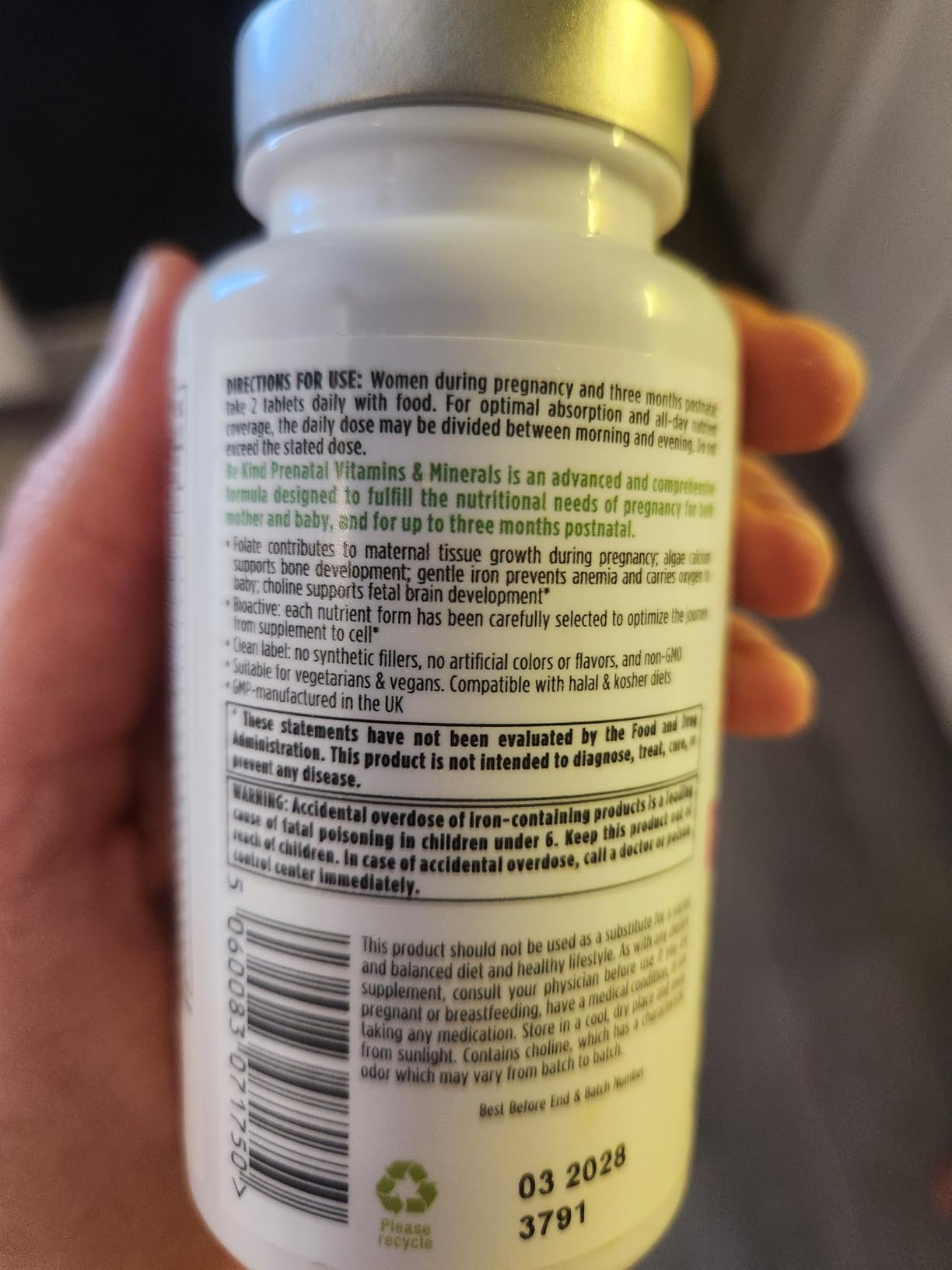 Igennus Methylated Prenatal Multivitamin for Women, Folate for MTHFR, High Absorption, Pure & Clean, Gentle Iron, Choline, Calcium & Magnesium, Vegan Pregnancy Vitamins, Halal, Non-GMO, 60 Tablets customer photo 1
