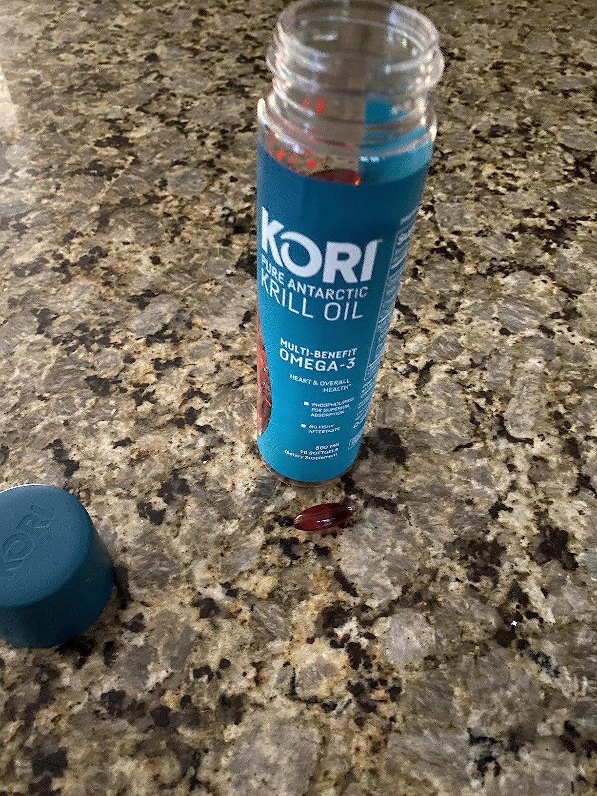 Kori Krill Antarctic Krill Oil Omega 3 Supplement, EPA & DHA, Superior Absorption vs Fish-Oil, 800 mg, 90 softgels customer photo 2