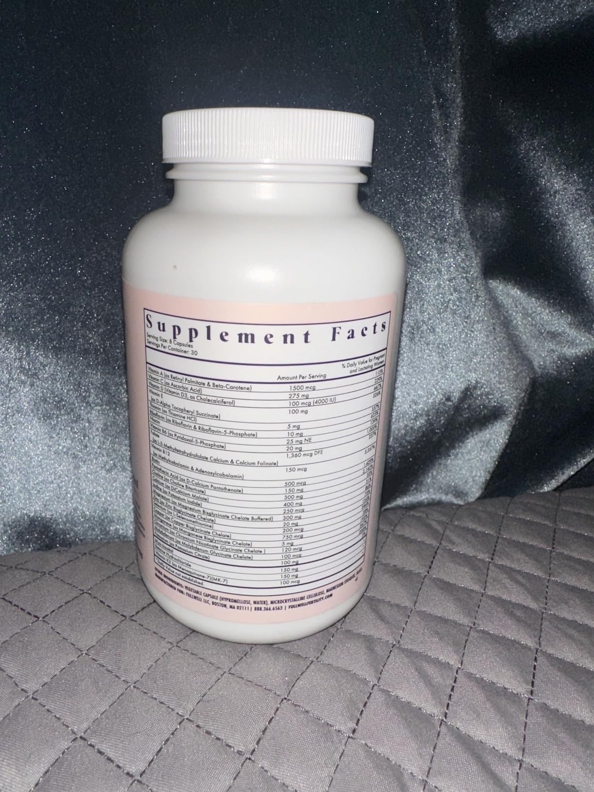 FullWell Women's Prenatal Multivitamin - Healthy Pregnancy Support - Contains Choline & Folate - Supports Fetal Growth & Brain Development* - 240 Count (30 Servings) customer photo 1