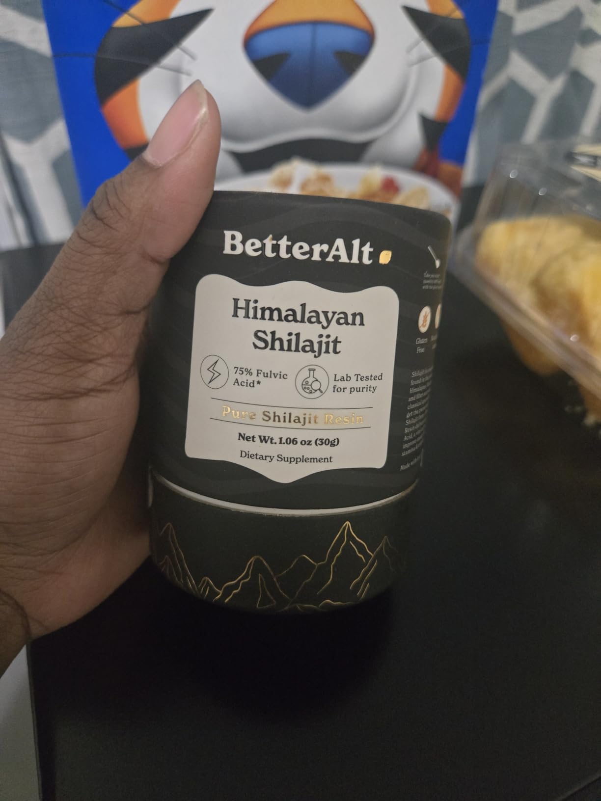 Better Alt Pure Himalayan Shilajit Resin Pack of 1 High Potency Gold Grade 75 Servings for Energy Boost & Immune Support, 85+ Trace Minerals, 75%+ Fulvic Acid, with Lab Test Report, 400mg customer photo 2