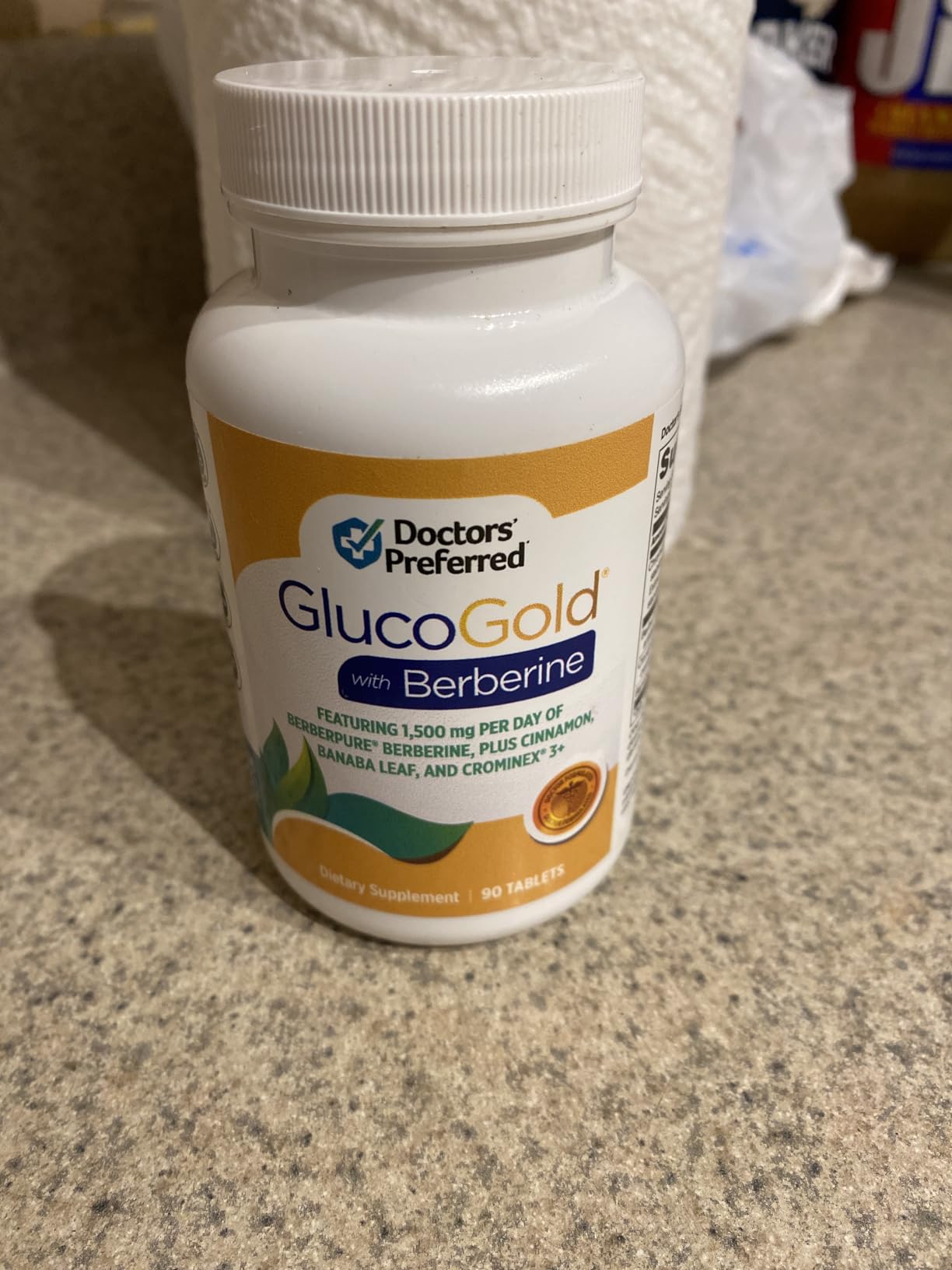 DOCTORS' PREFERRED GlucoGold with Berberine, Concentrated Cinnamon, Chromium, Banaba Leaf Extract (90 Tablets) customer photo 2