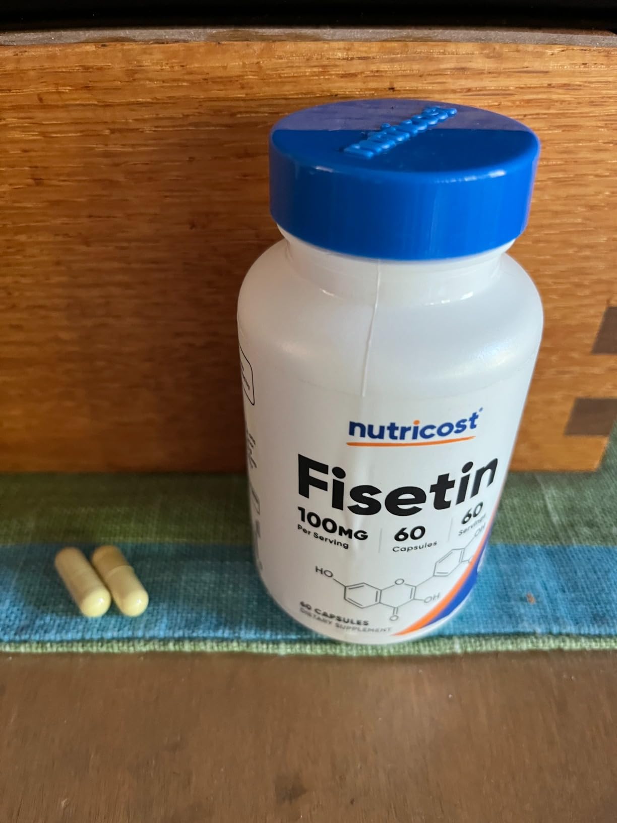 Nutricost Fisetin Capsules 100mg, 60 Capsules - Natural Polyphenol Antioxidant - Non-GMO, Gluten Free, and Vegan Friendly Supplement customer photo 1