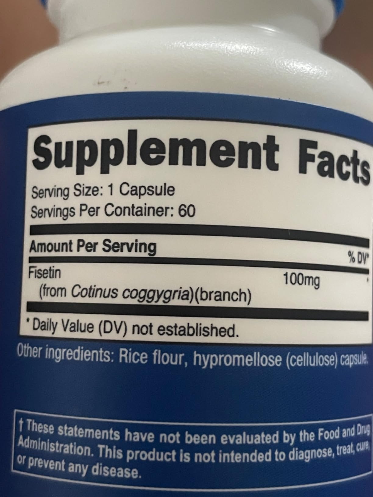 Nutricost Fisetin Capsules 100mg, 60 Capsules - Natural Polyphenol Antioxidant - Non-GMO, Gluten Free, and Vegan Friendly Supplement customer photo 2