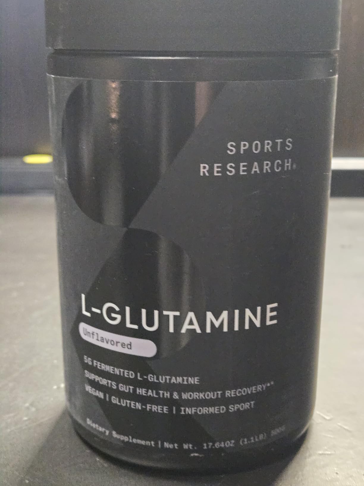 Sports Research L-Glutamine - Workout Recovery, Immune Health & Gut Health Support - 5 G Per Serving - 17.64 Oz customer photo 1