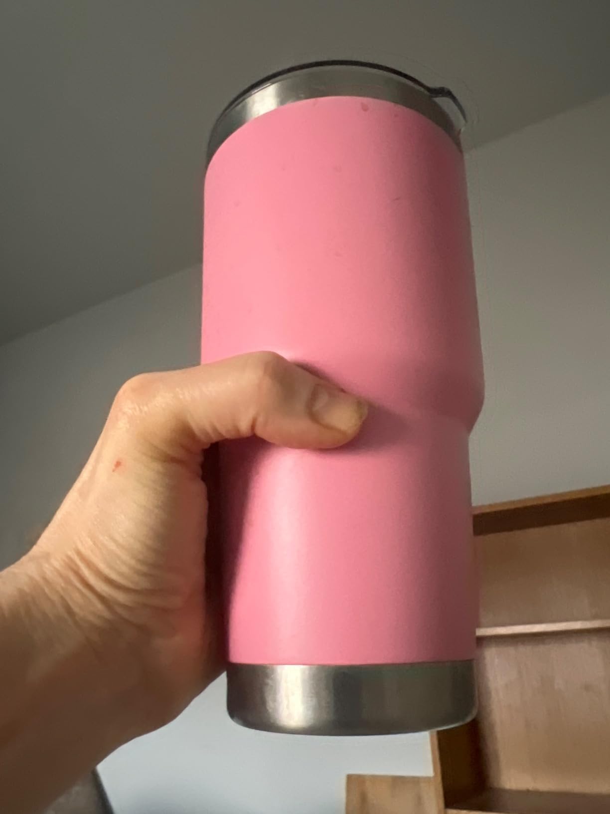 30 oz Tumbler with Lids and Straws, Stainless Steel Leak-proof Thermal Coffee Tumbler, Double Wall Insulated, Powder Coated Travel Mug for Cold and Hot Beverages, Silver customer photo 2
