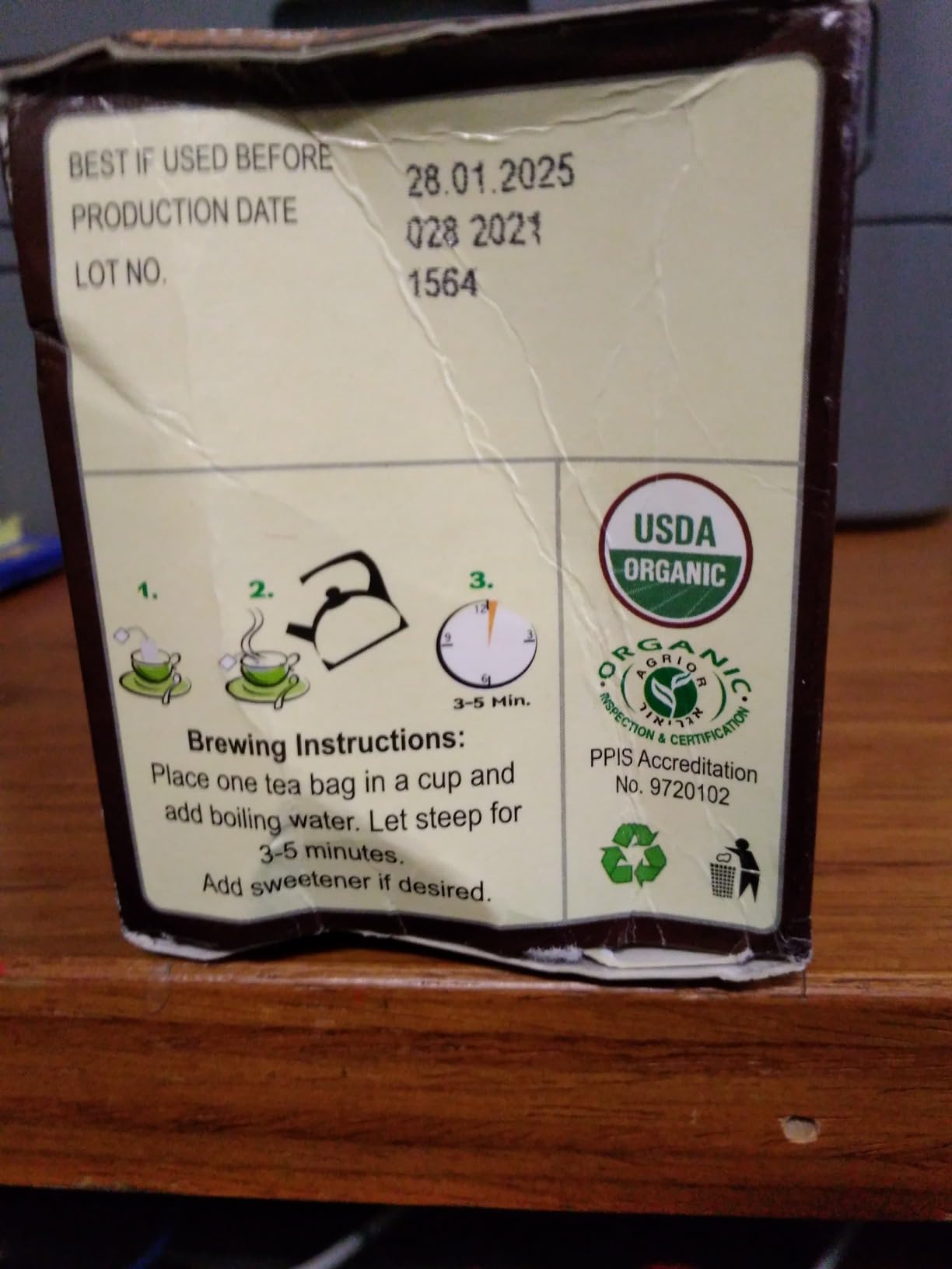 Adanim Bio Organic Turmeric Ginger Herbal Tea Bags | Caffeine Free Pure Herbal Blend with Black Pepper | USDA Organic, Vegan & Kosher | 20 Individually Wrapped Tea Bags customer photo 2
