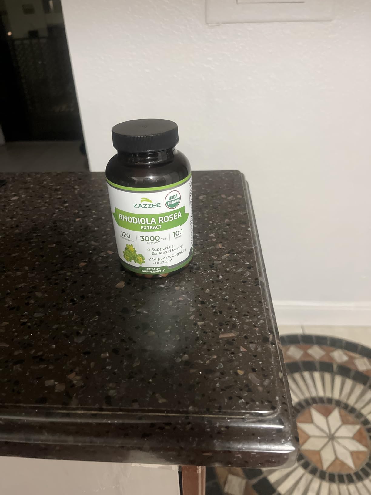 Zazzee USDA Organic Rhodiola 10:1 Extract, 120 Capsules, 4 Month Supply, Rhodiola Rosea, Energy, Stress & Mental Focus Support, Concentrated 10X Extract, All-Natural, Non-GMO, Made in the USA customer photo 1