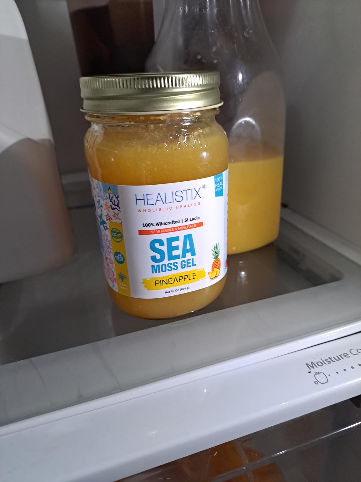 Healistix Raw Sea Moss Gel [16 Oz] - Exquisitely Crafted from Irish Seamoss Wildcrafted in The Pristine Waters of St Lucia, A Natural Delight Sea Vegetable in Glass Jar customer photo 2