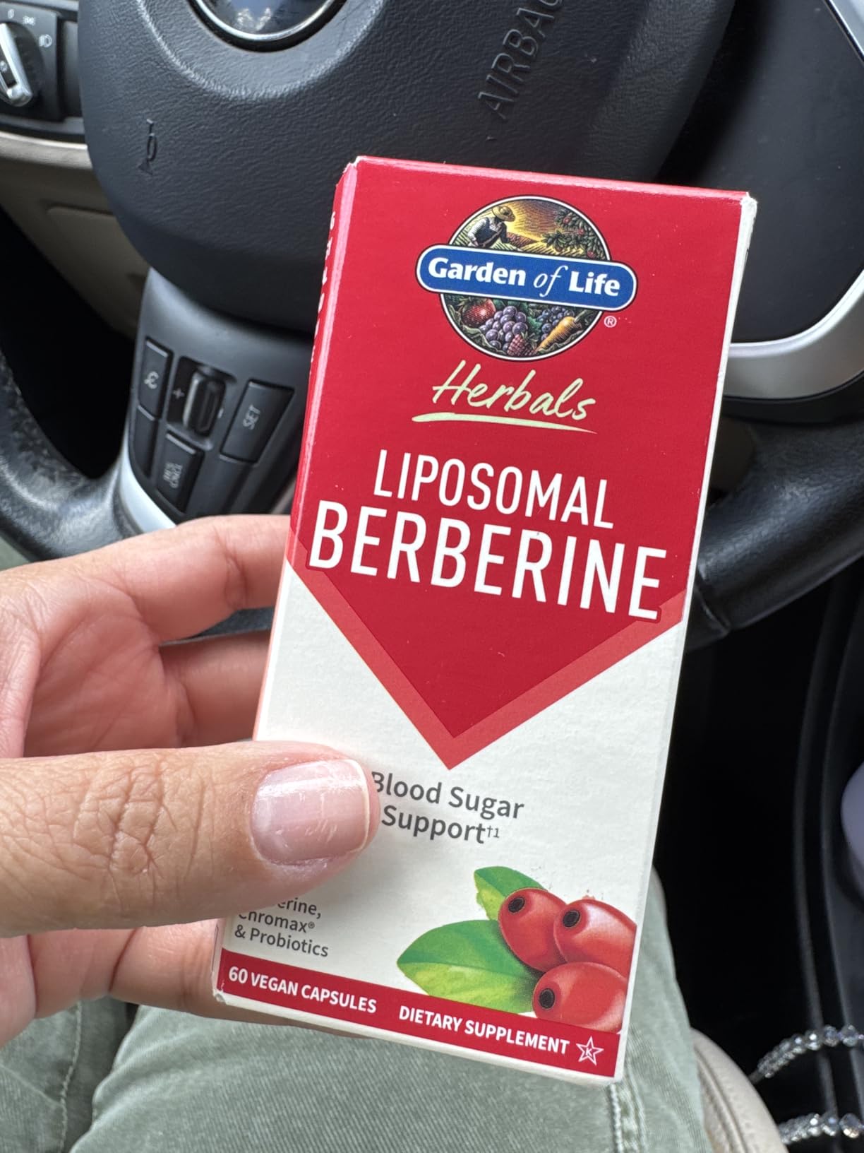 Garden of Life Liposomal Berberine and Chromium Picolinate for Already Healthy Blood Sugar, Glucose Metabolism and Cholesterol with Probiotics for Easy Digestion, Non GMO, Gluten Free, 30 Servings customer photo 1