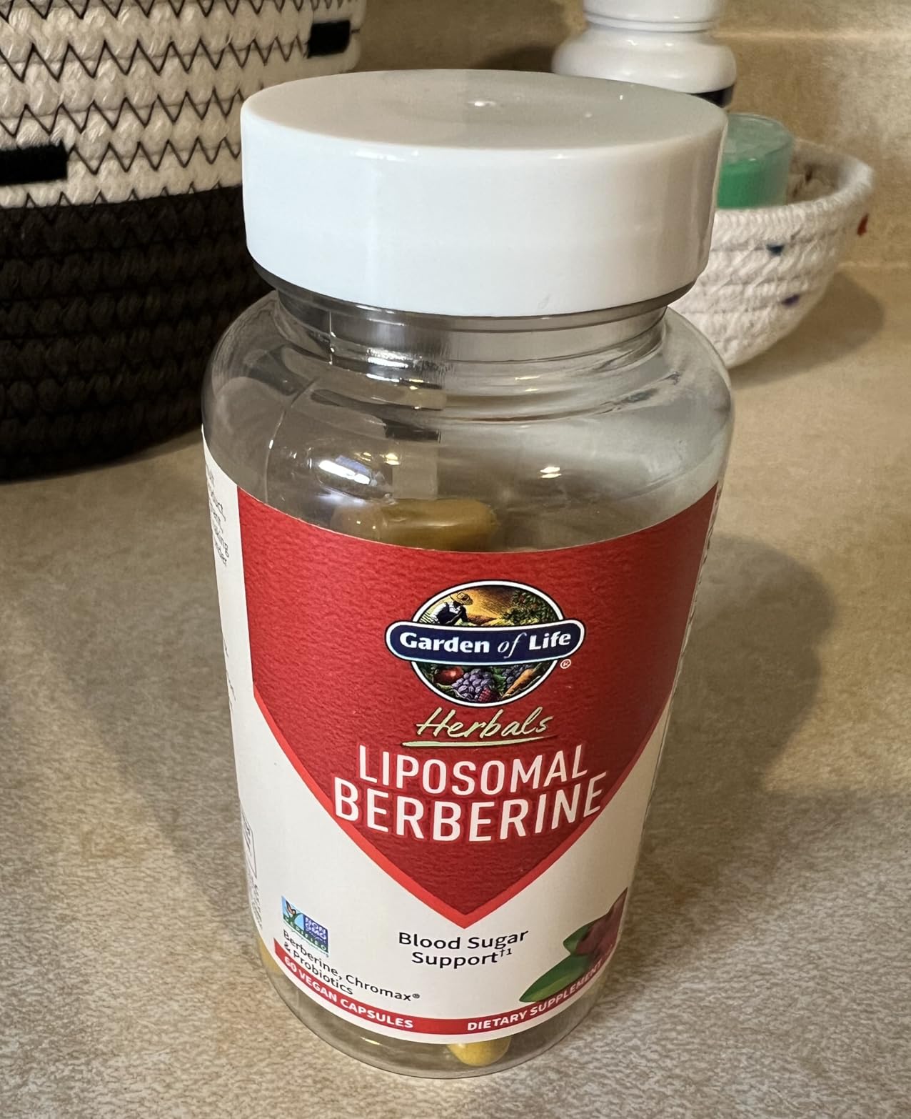 Garden of Life Liposomal Berberine and Chromium Picolinate for Already Healthy Blood Sugar, Glucose Metabolism and Cholesterol with Probiotics for Easy Digestion, Non GMO, Gluten Free, 30 Servings customer photo 2