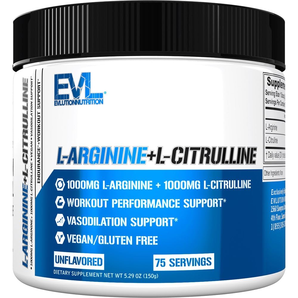 L Citrulline L Arginine Powder - Invigorating Nitric Oxide Powder with Ideal 1:1 Ratio L-Citrulline & L-Arginine 1000mg Each Per Serving for Enhanced Pumps Energy & Stamina (Unflavored, 75 Servings) customer photo 1