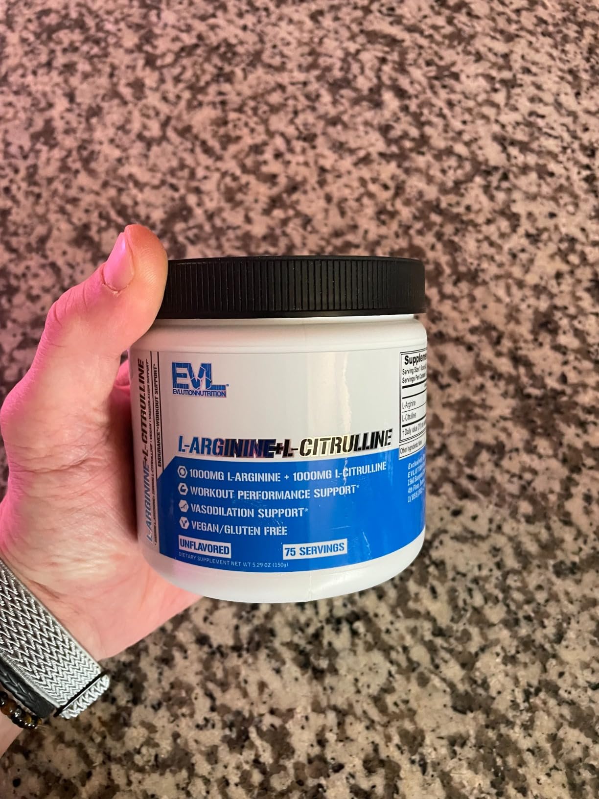 L Citrulline L Arginine Powder - Invigorating Nitric Oxide Powder with Ideal 1:1 Ratio L-Citrulline & L-Arginine 1000mg Each Per Serving for Enhanced Pumps Energy & Stamina (Unflavored, 75 Servings) customer photo 2