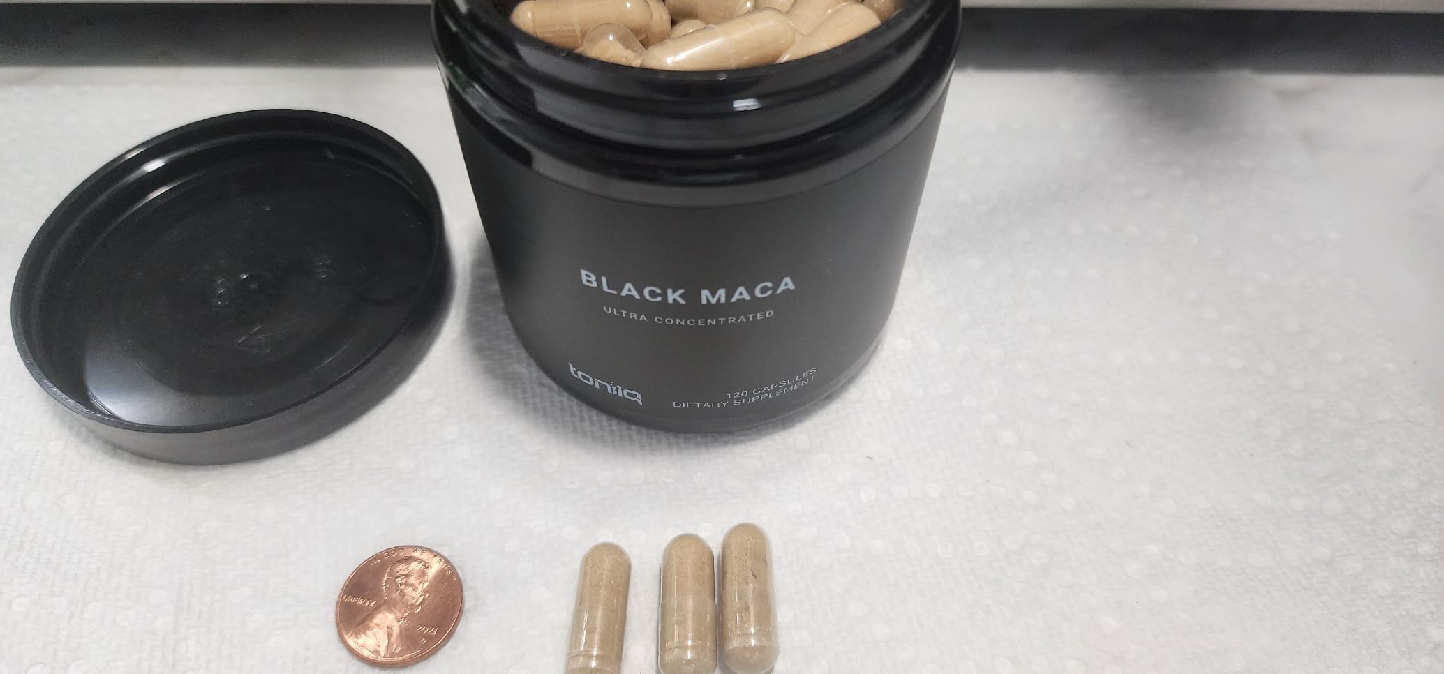 Toniiq Black Maca Root - Ultra High Potency 20:1 Extract - Single Origin, Wildcrafted & Highly Concentrated - Third-Party Lab Tested - 120 Capsules customer photo 2