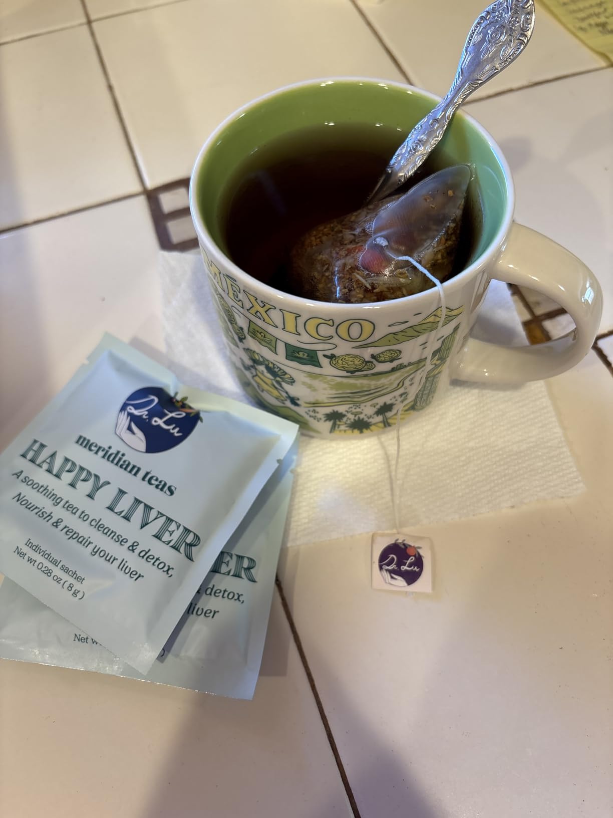 Dr. Lu's Happy Liver Tea | 100% Natural Liver Cleanse Detox & Repair Tea Made in US | 11-Flavor Milk Thistle, Turmeric, Chrysanthemum, Licorice Root, Dandelion Root tea Blend for Liver Support customer photo 1
